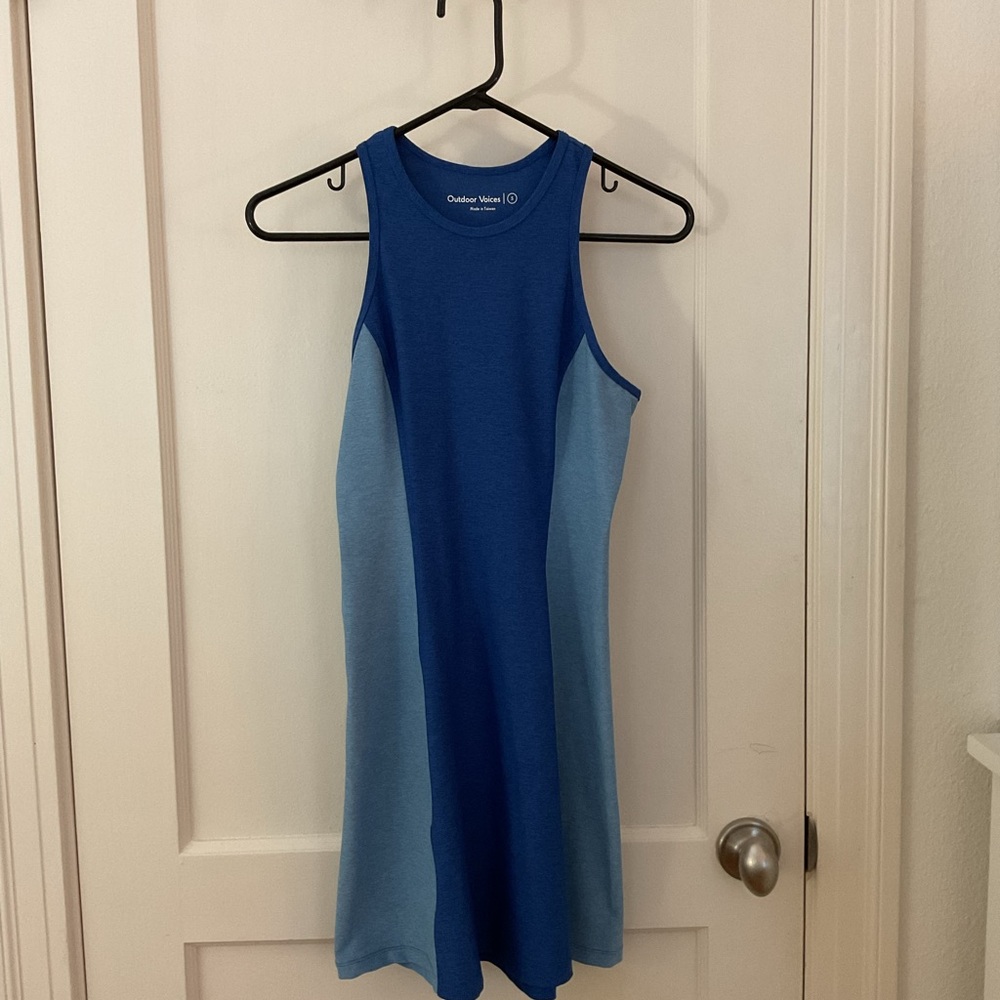 Outdoor Voices Blue Athena Dress